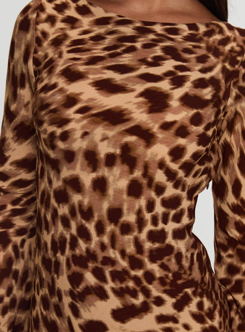 Halo Bias Mini Dress Leopard