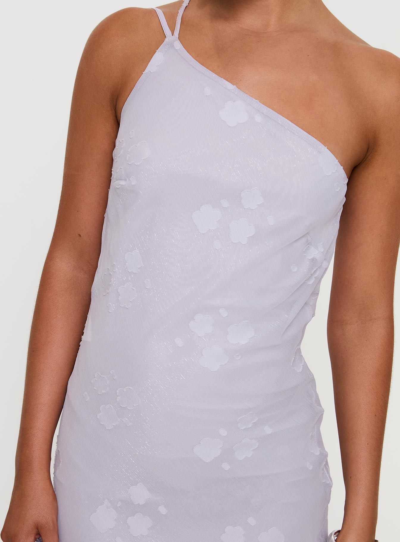 Jazmira One Shoulder Maxi Dress Lilac