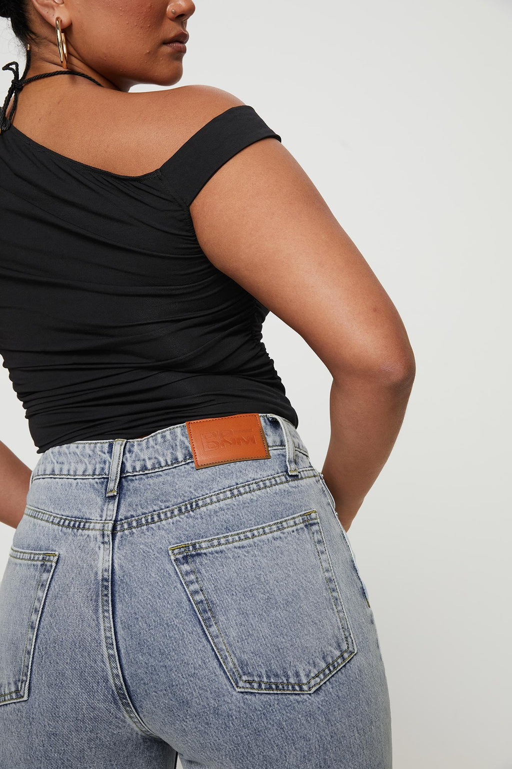 Holland High Rise Straight Leg Jeans Denim