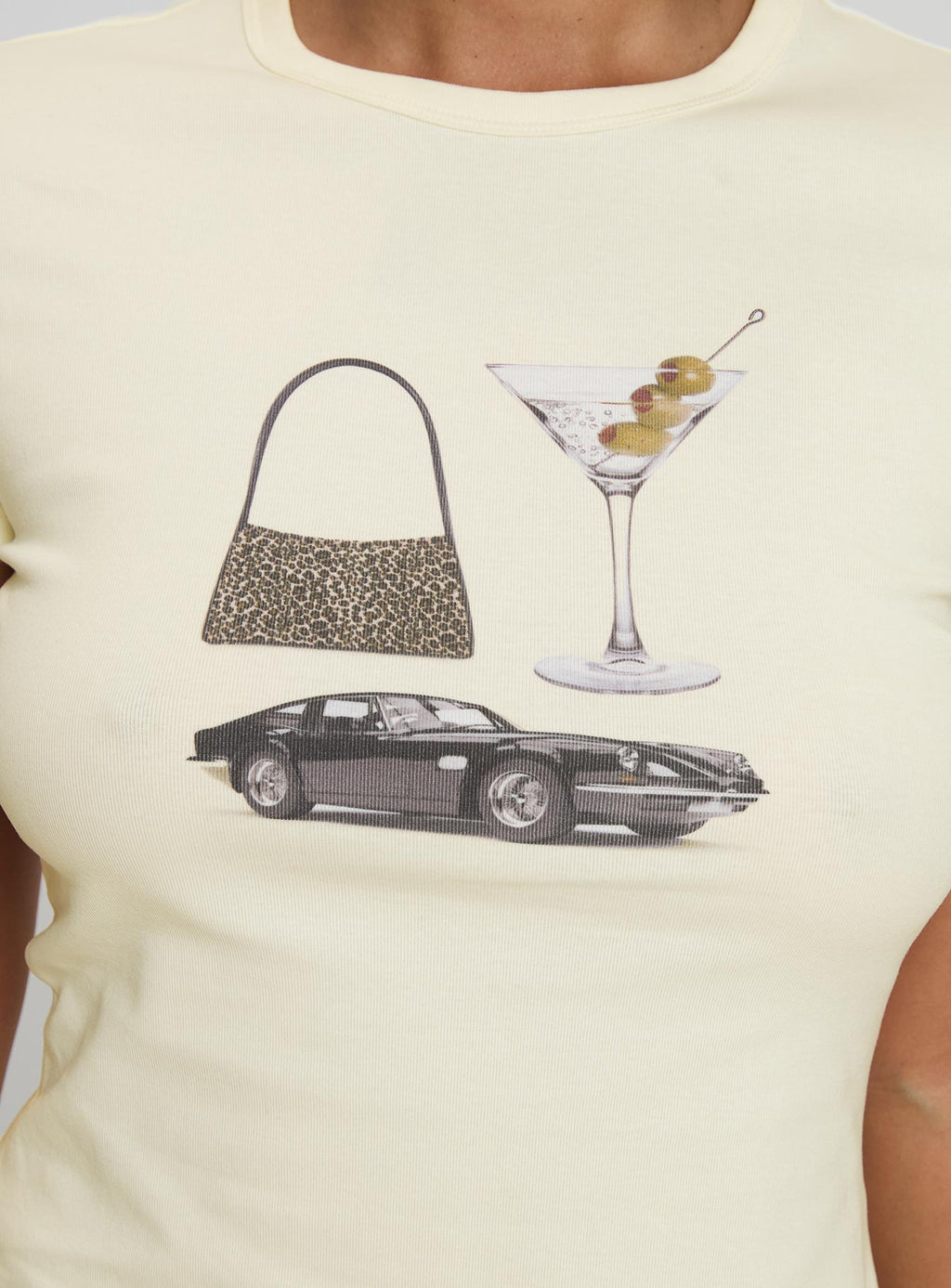 Marseille Manners Graphic Top Cream