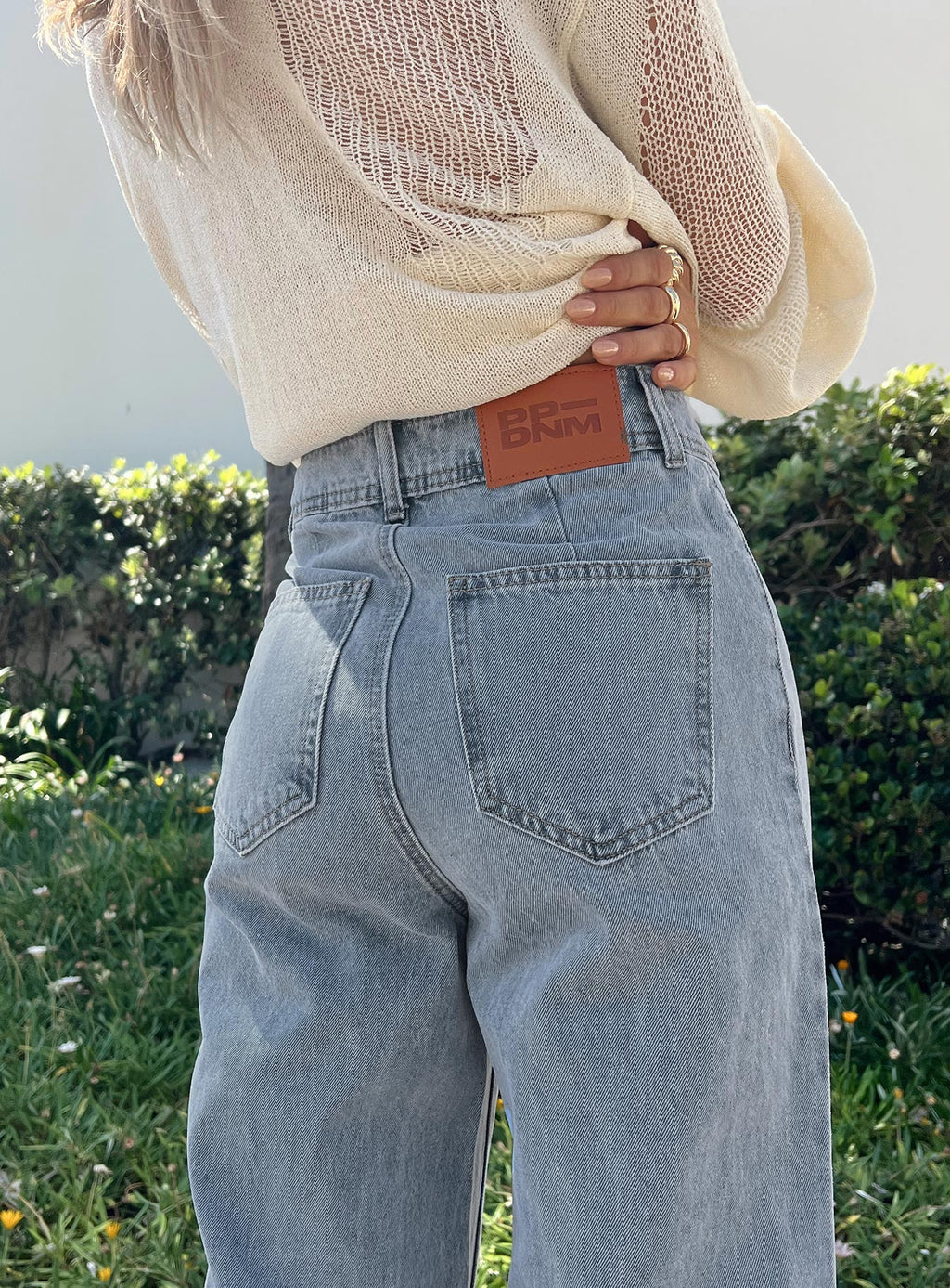 Tari Wide Leg Jeans Light Wash Denim