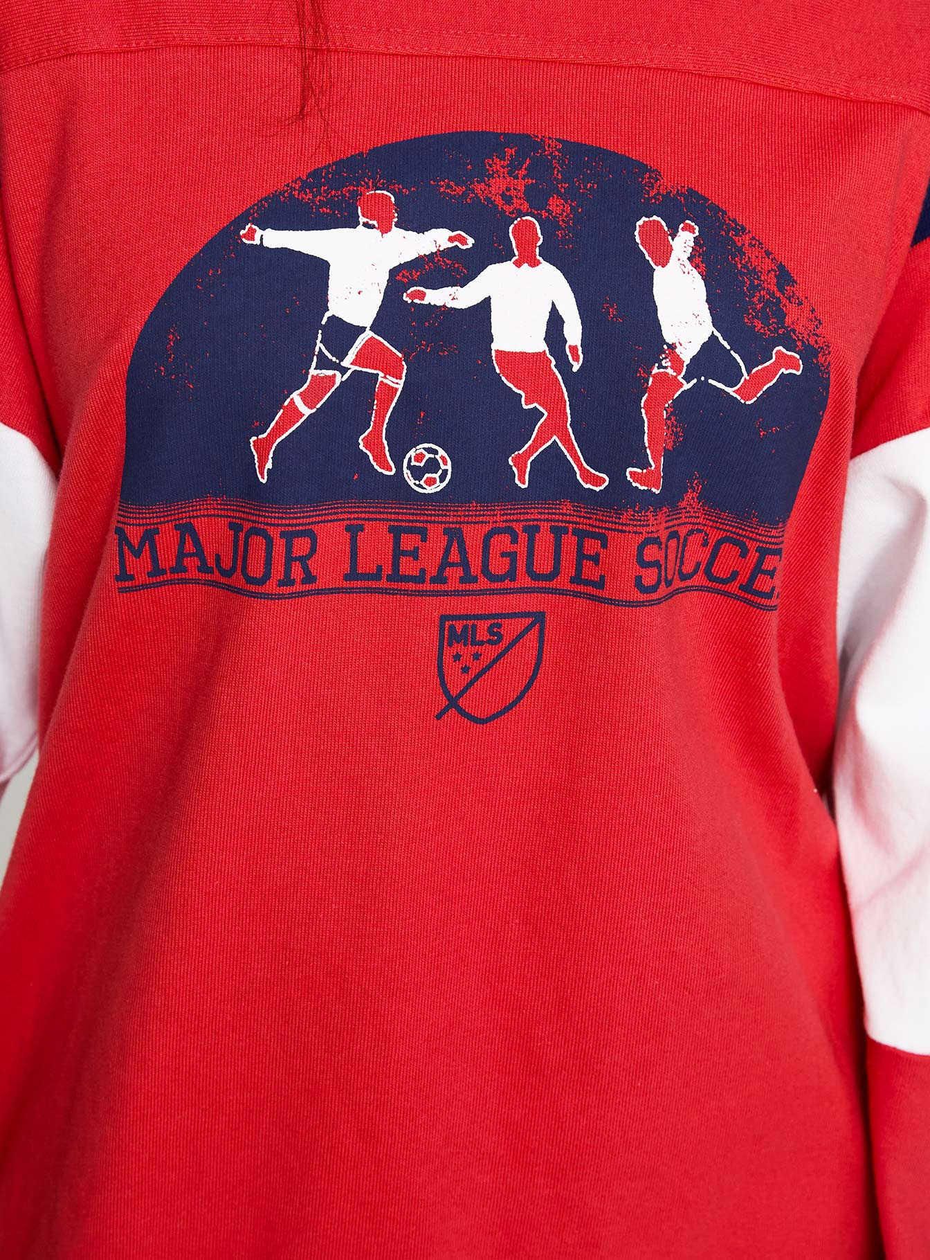 MLS 96 Retro Oversized Long Sleeve Top Red