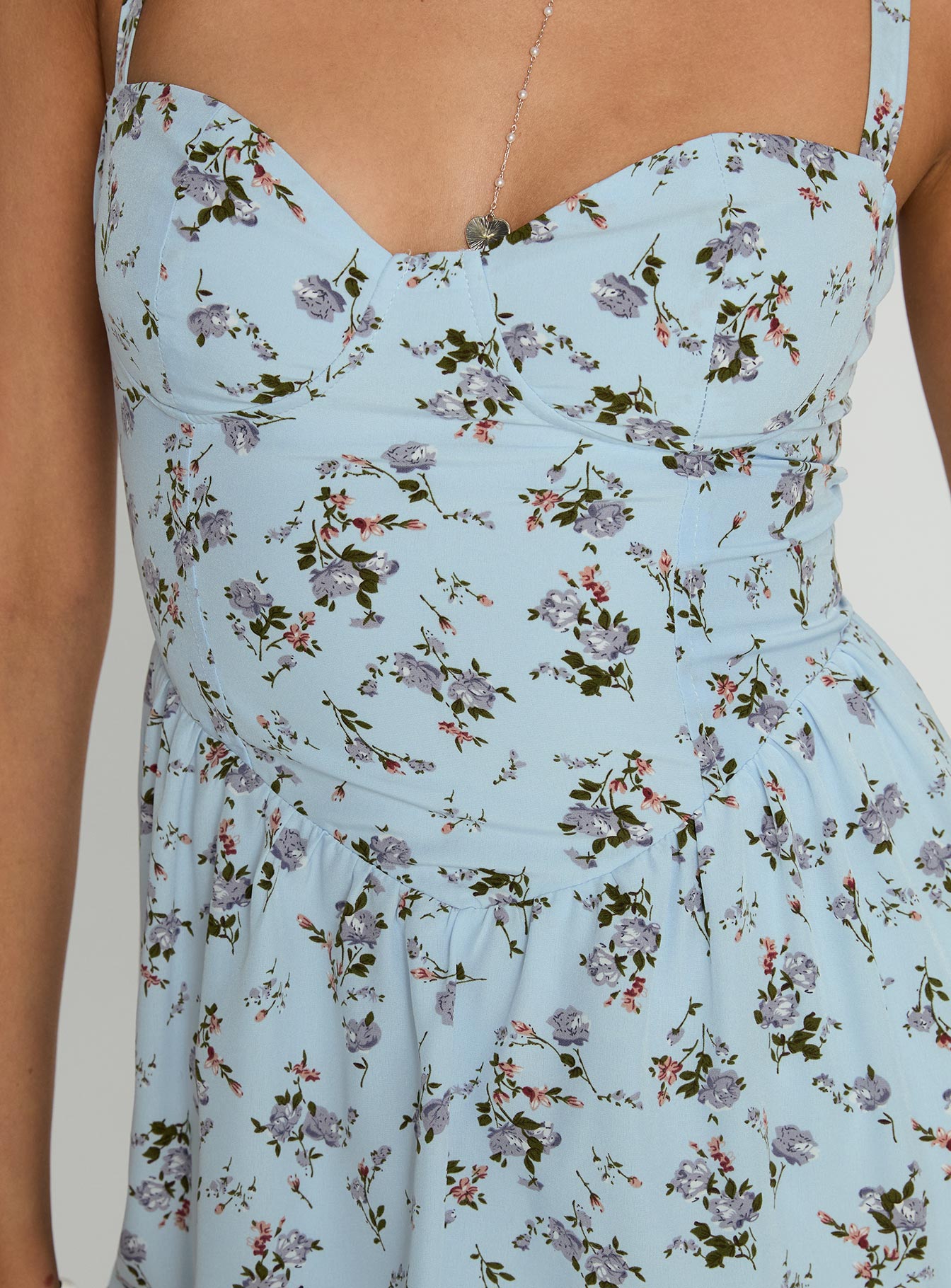 Izebella Maxi Dress Blue Floral