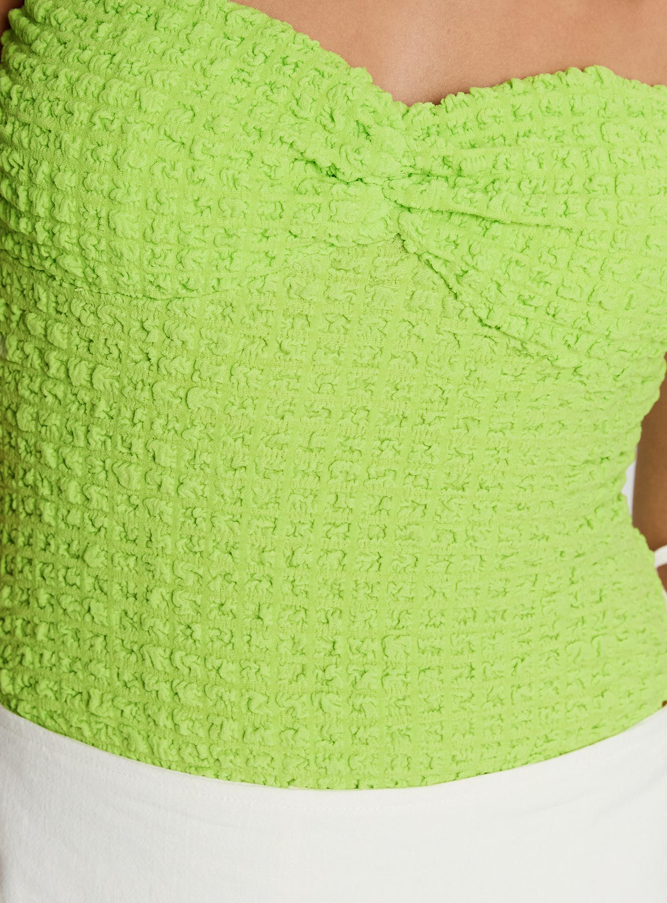 Private Party Strapless Bodysuit Green