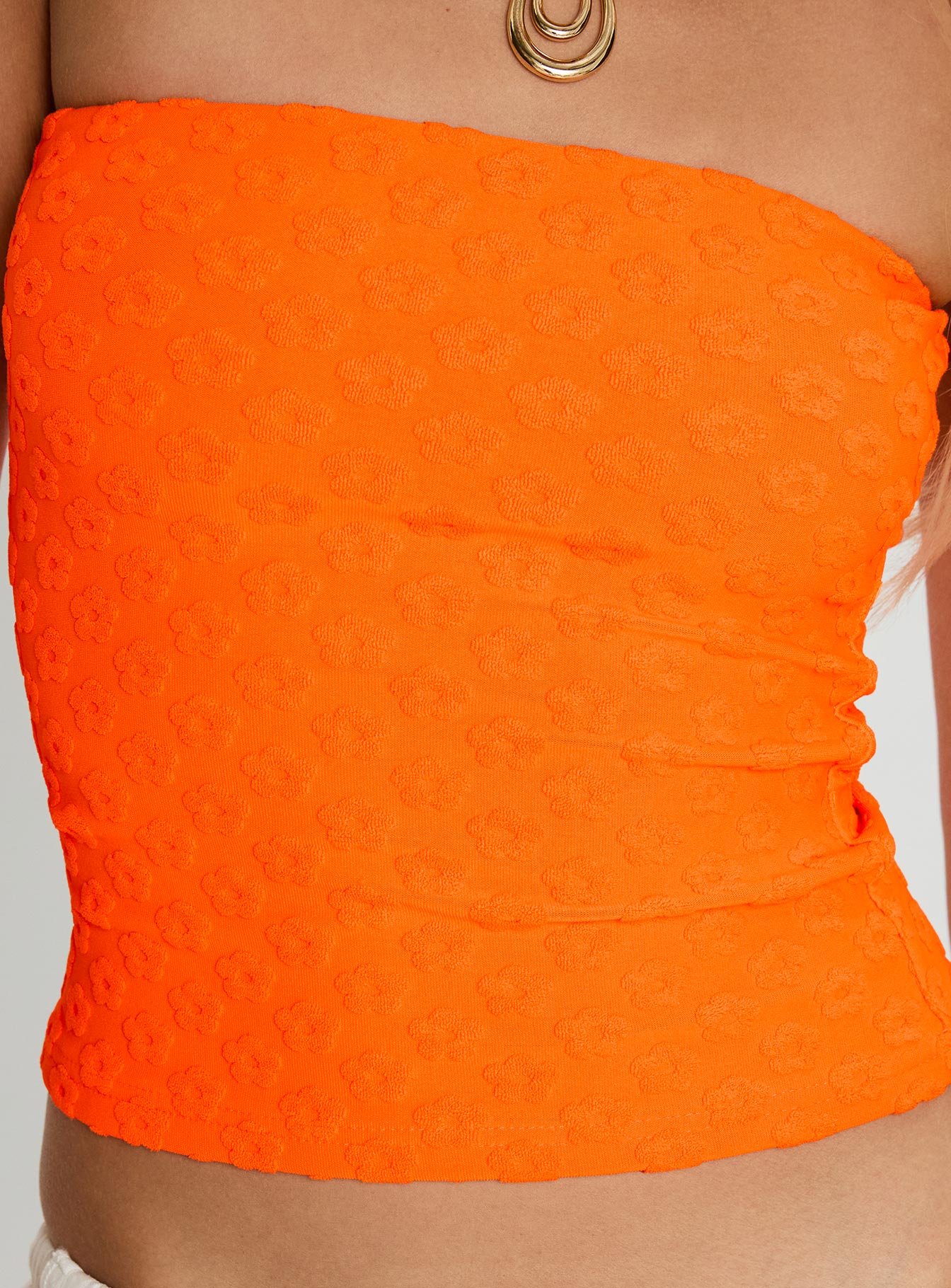Coolada Strapless Top Orange
