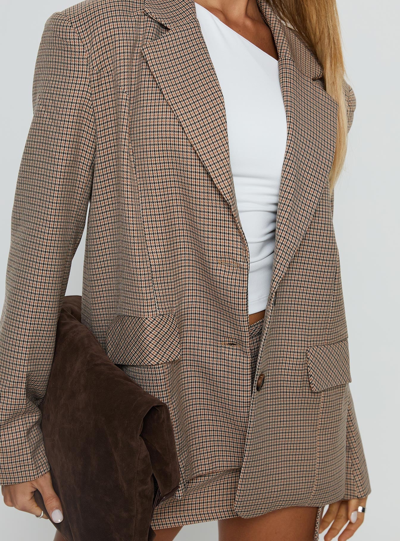 Deane Blazer Brown Check