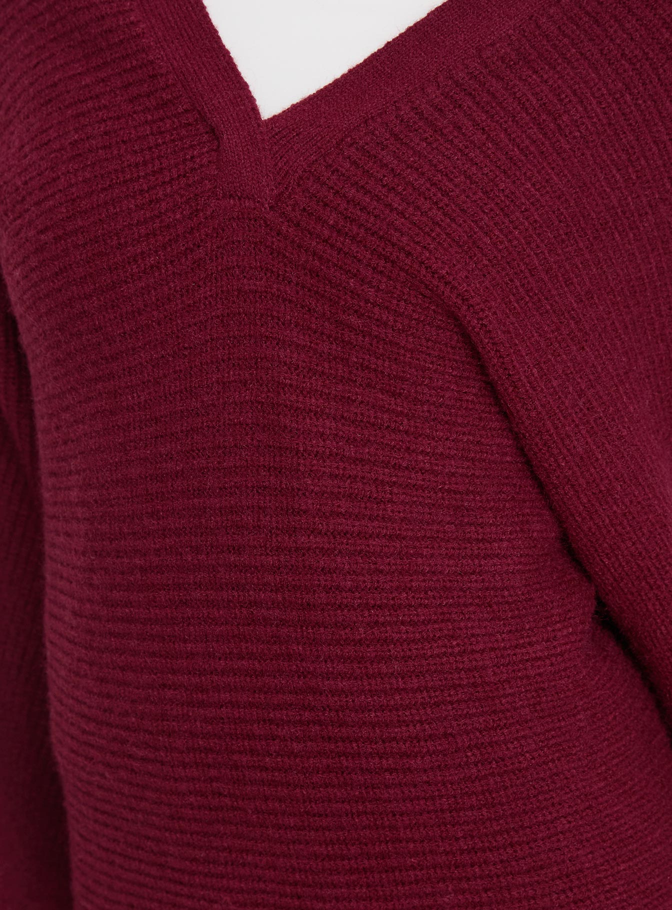 Thorelle Long Sleeve Knit Mini Dress Burgundy