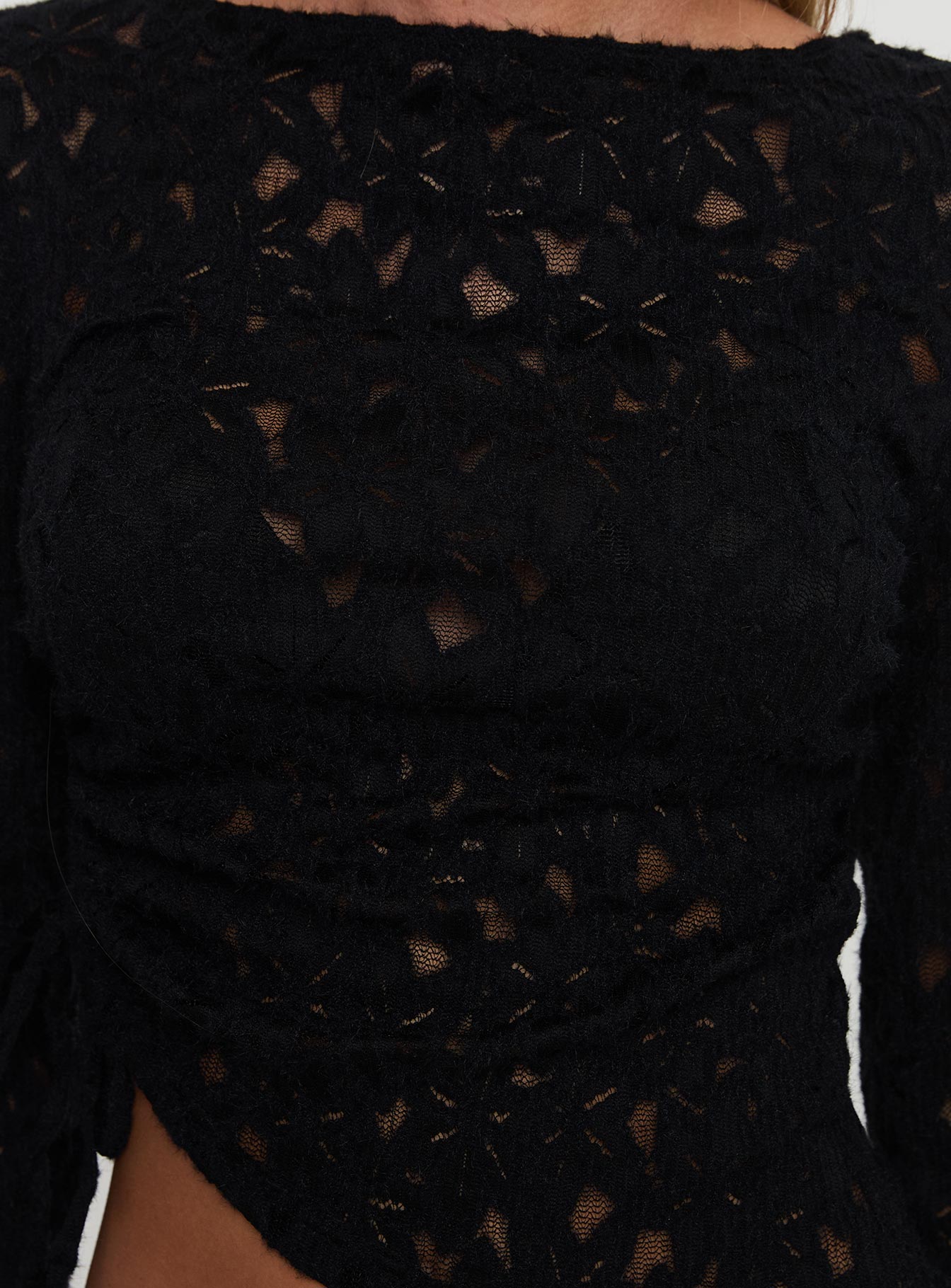 Sensua Long Sleeve Top Black