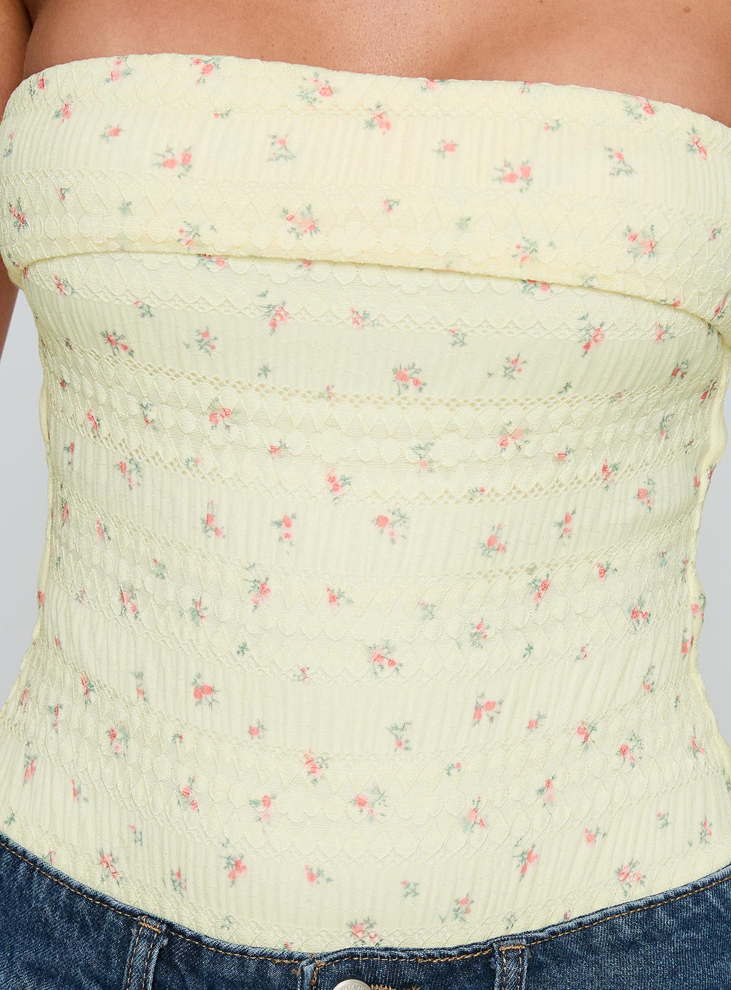 Majorette Strapless Bodysuit Cream