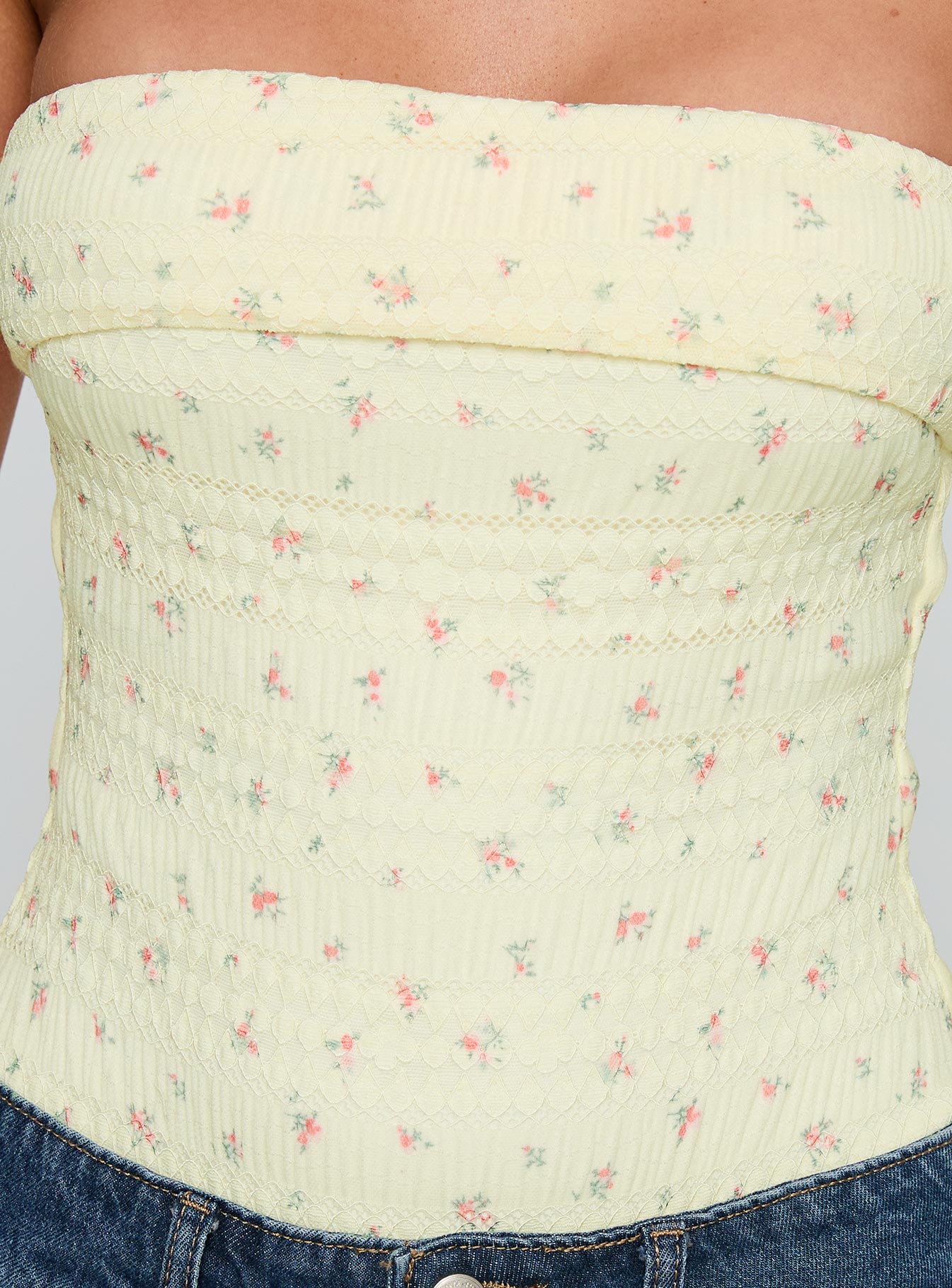 Majorette Strapless Bodysuit Cream