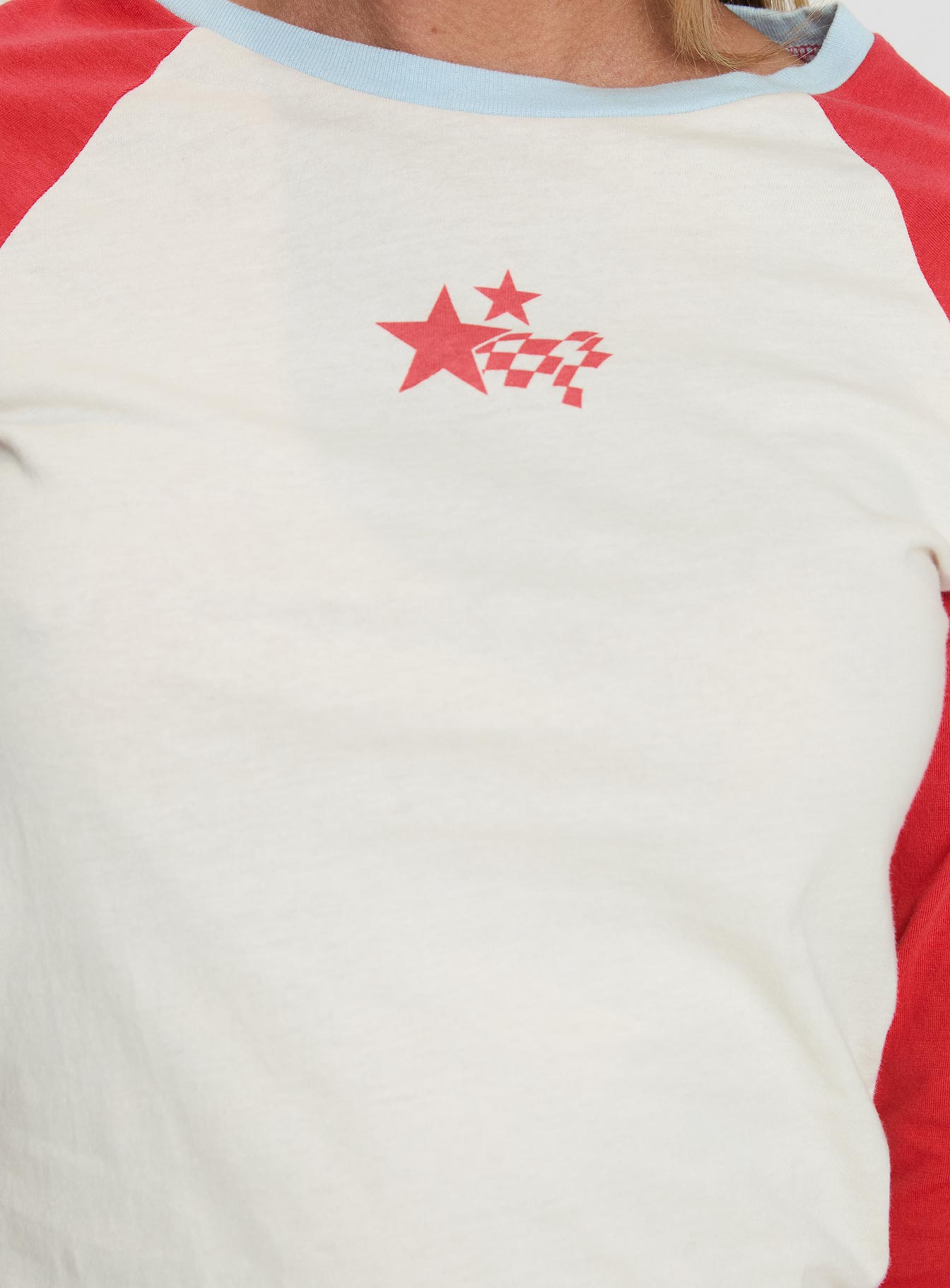 Racing Star Long Sleeve Top Red