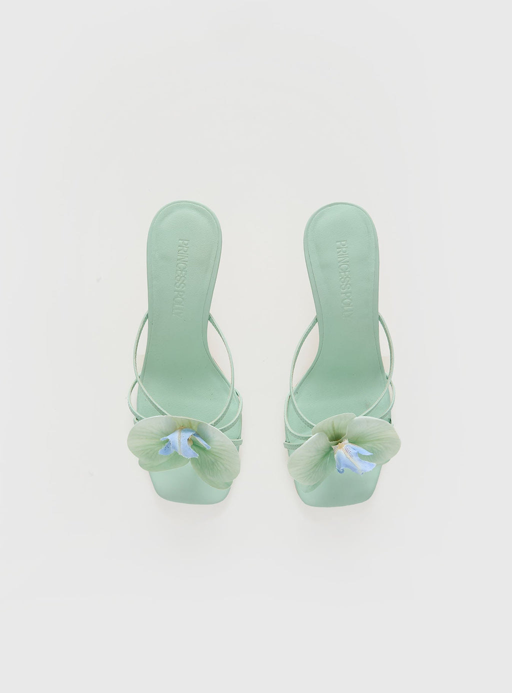 Azira Flower Detail Heels Blue
