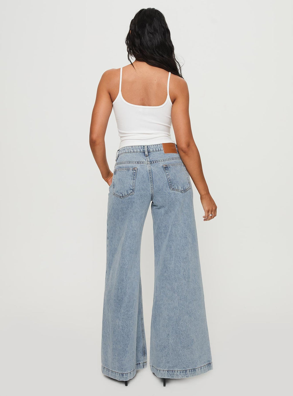 Toby Low Rise Baggy Jeans Light Wash