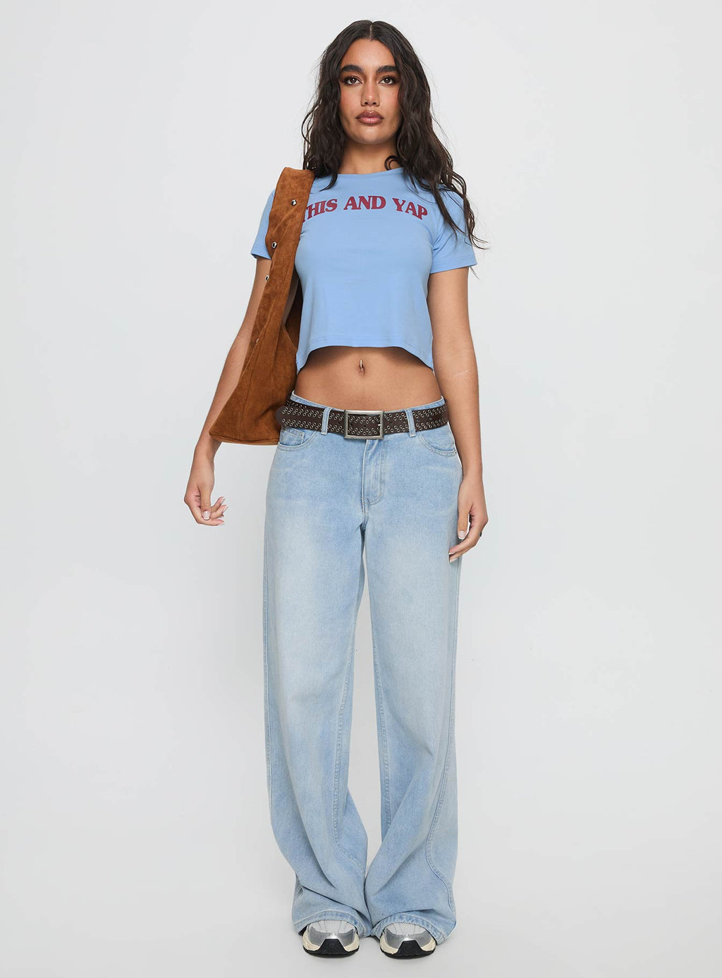 This And Yap Graphic Top Blue / Red