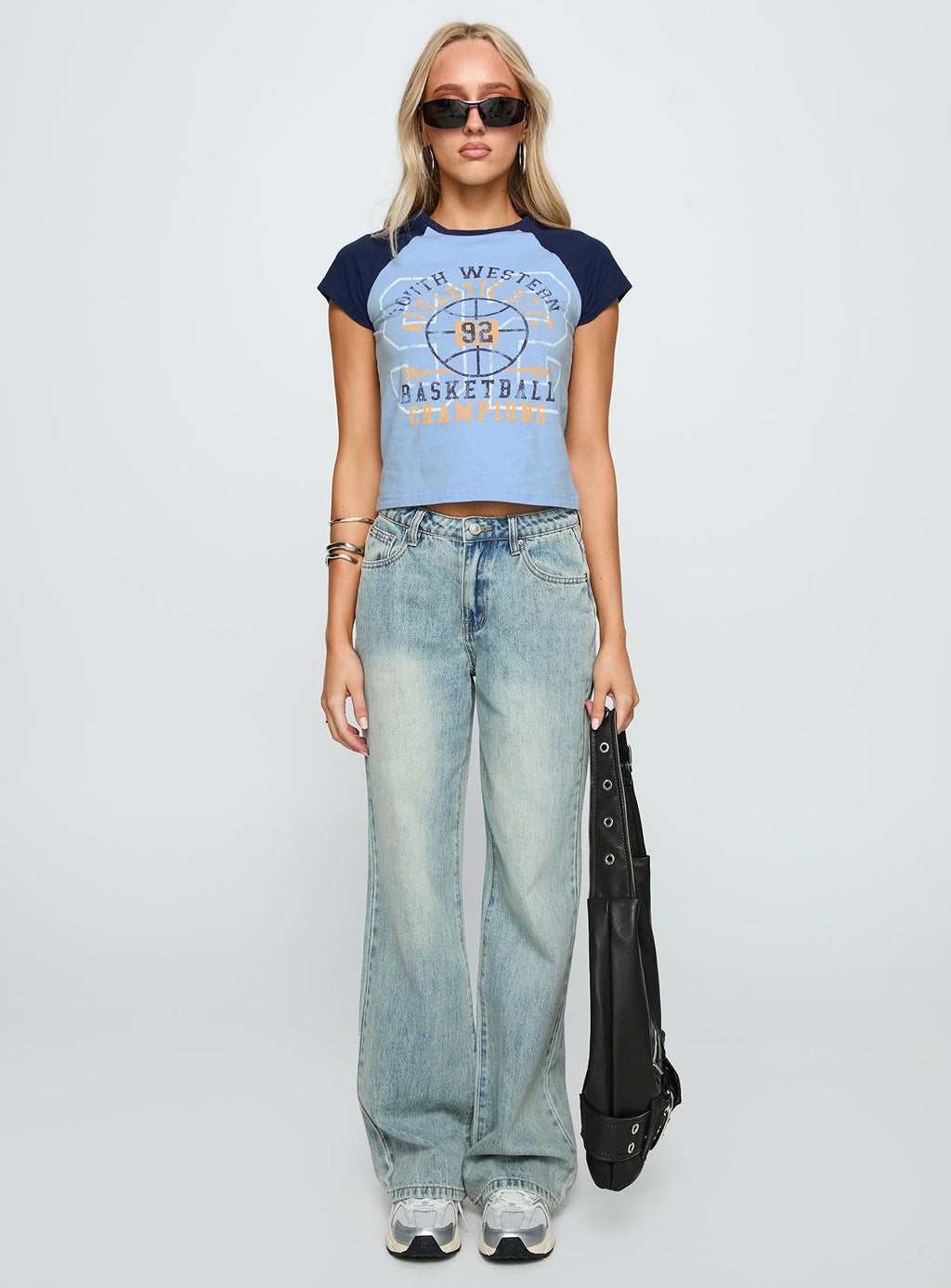 South West Sports Graphic Top Blue