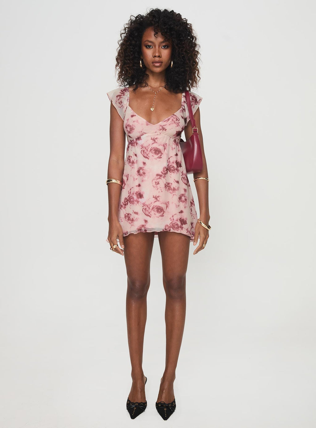 Trigg Mini Dress Pink Floral
