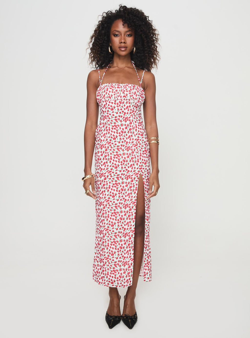 Kish Maxi Dress Red Floral