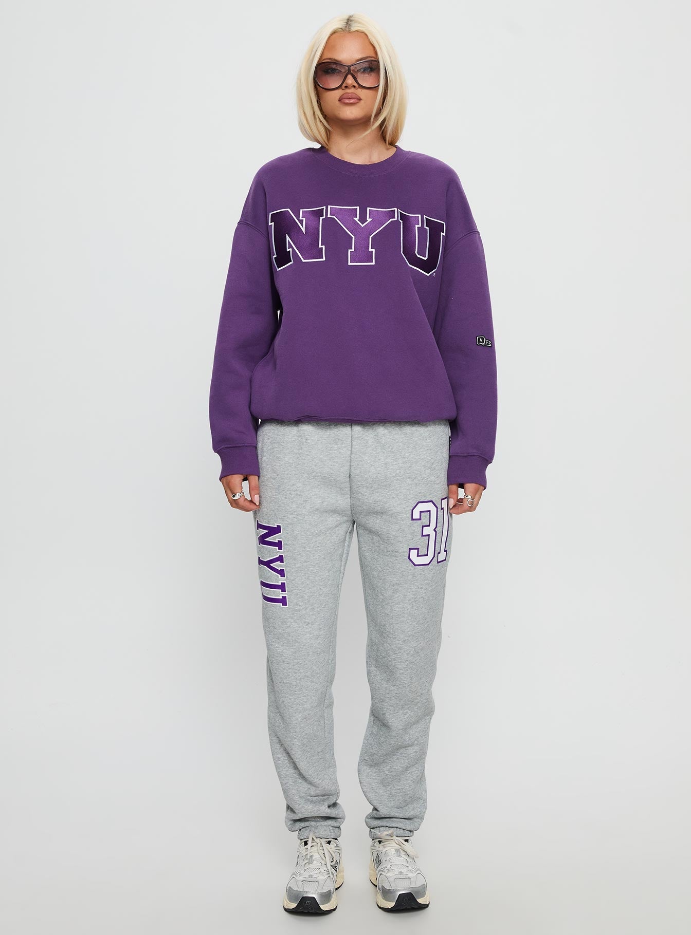NYU Offside Crewneck Sweatshirt Purple