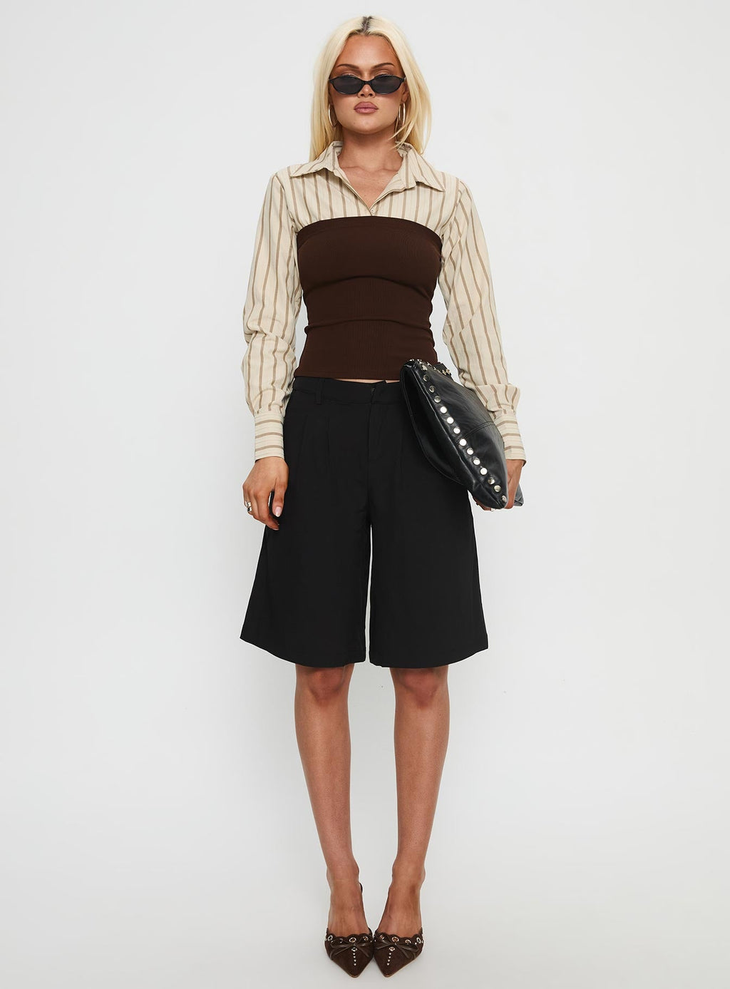 Dawnette Layered Long Sleeve Top Multi