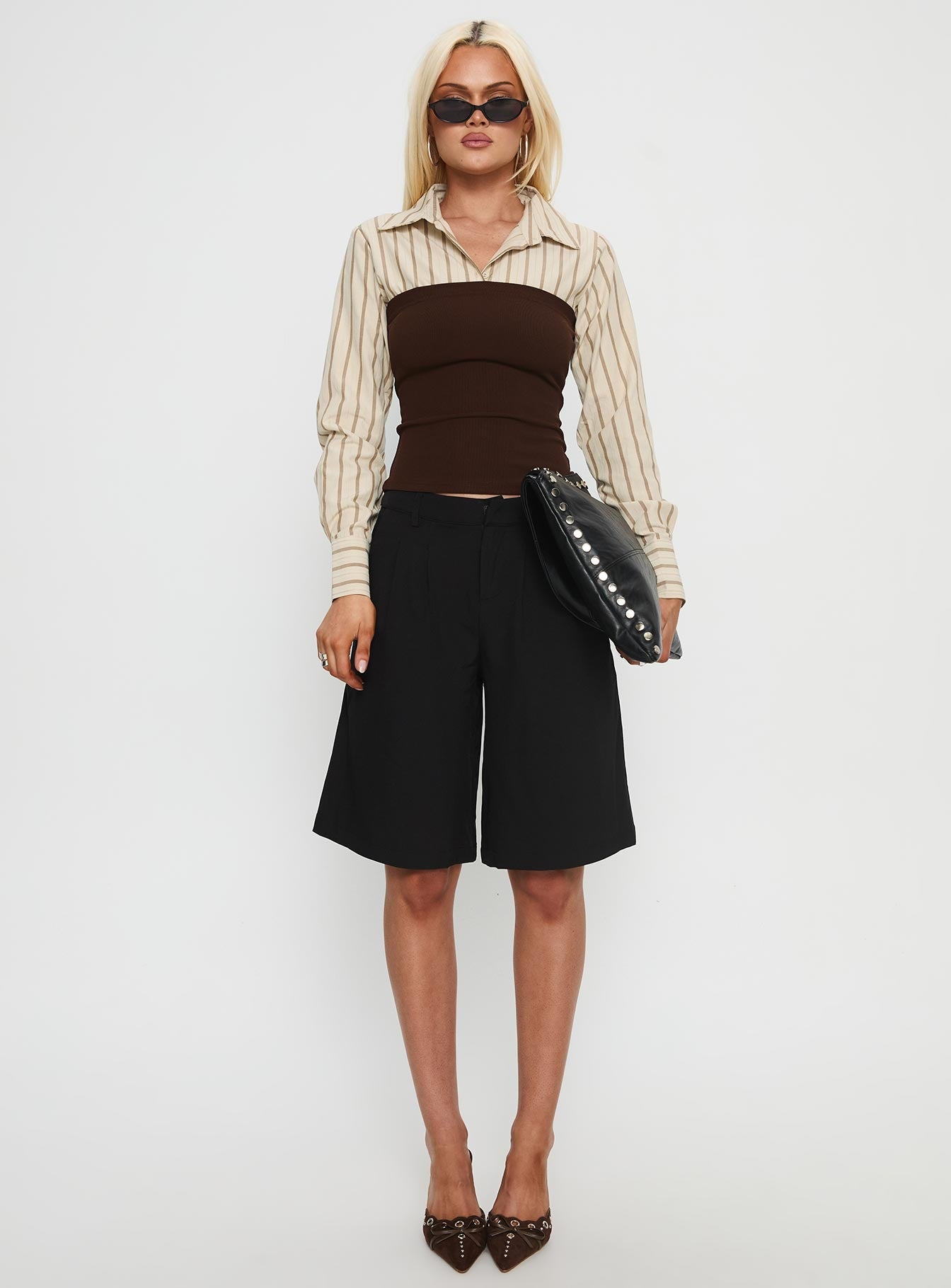 Dawnette Layered Long Sleeve Top Multi