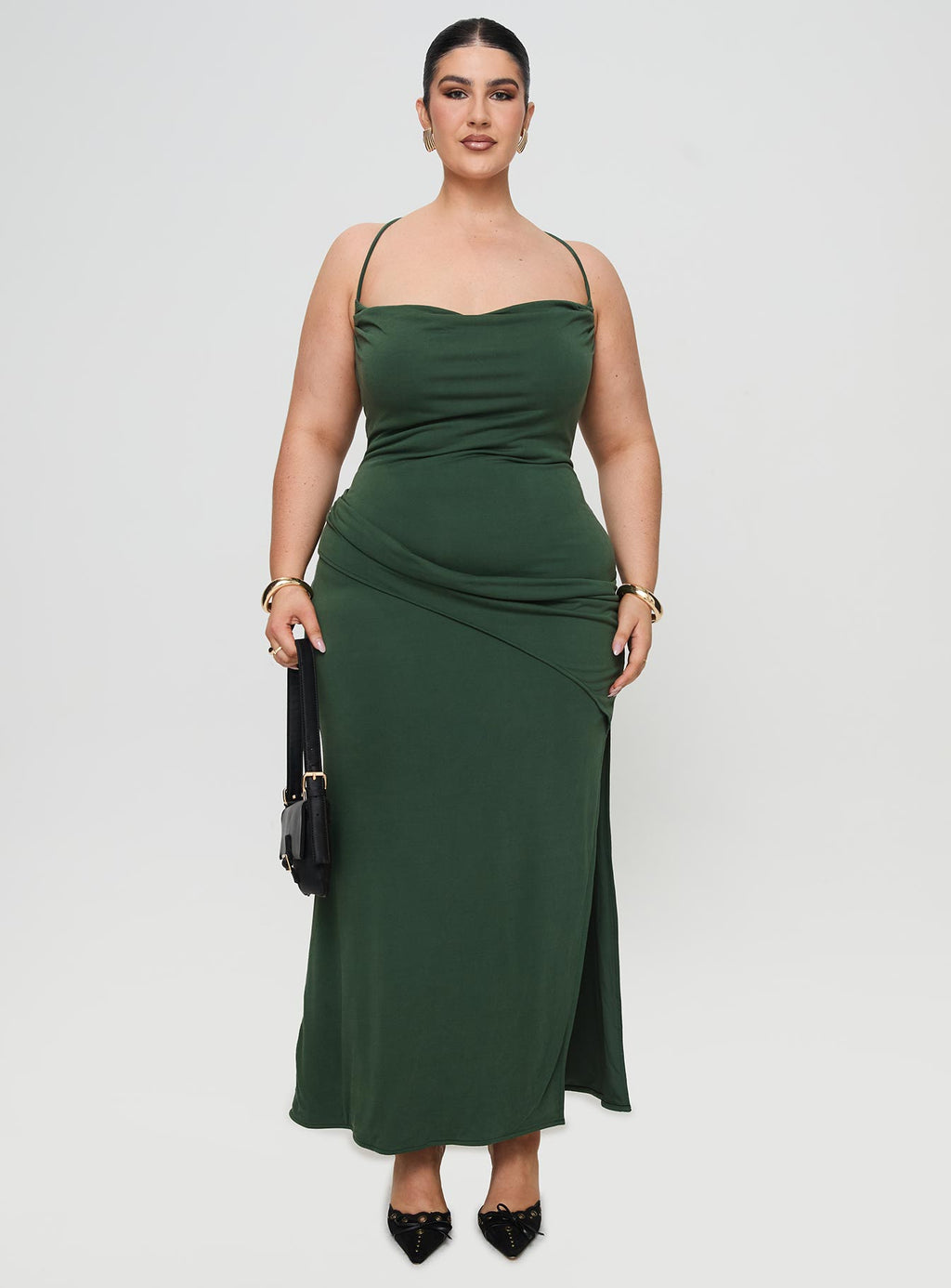 Marchesi Maxi Dress Green Curve