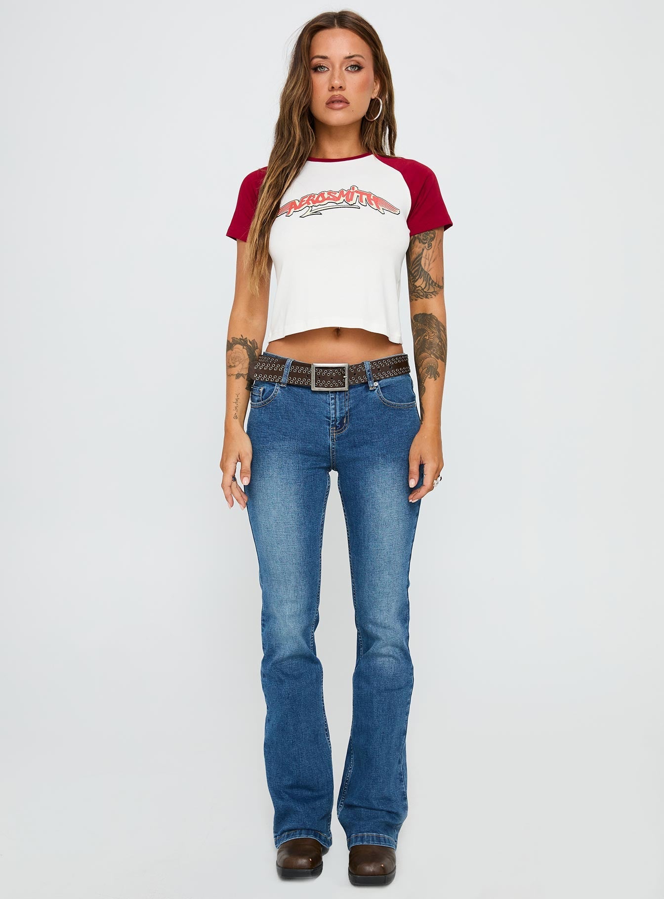 Let Rock Rule Graphic Top White / Red