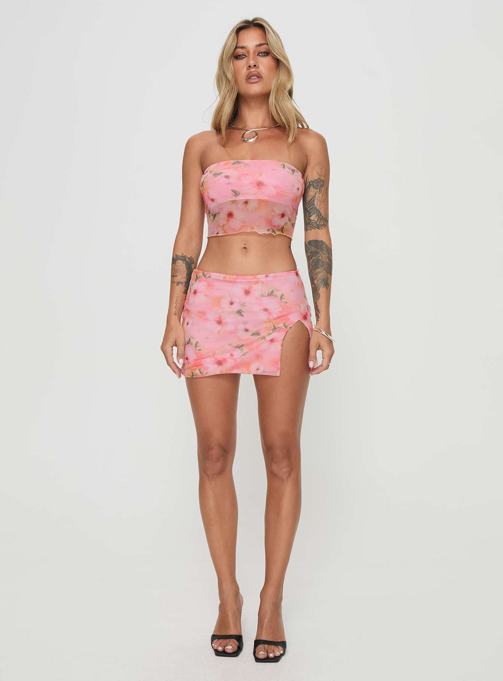 Corella Set Digital Pink Floral