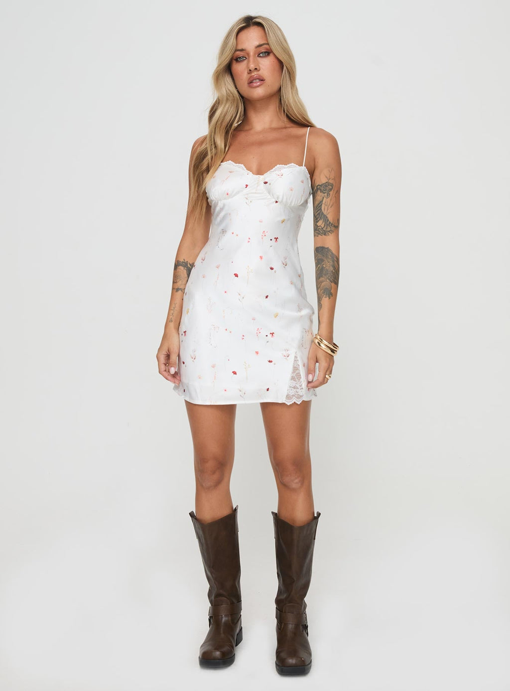 Snowbird Mini Dress White / Floral