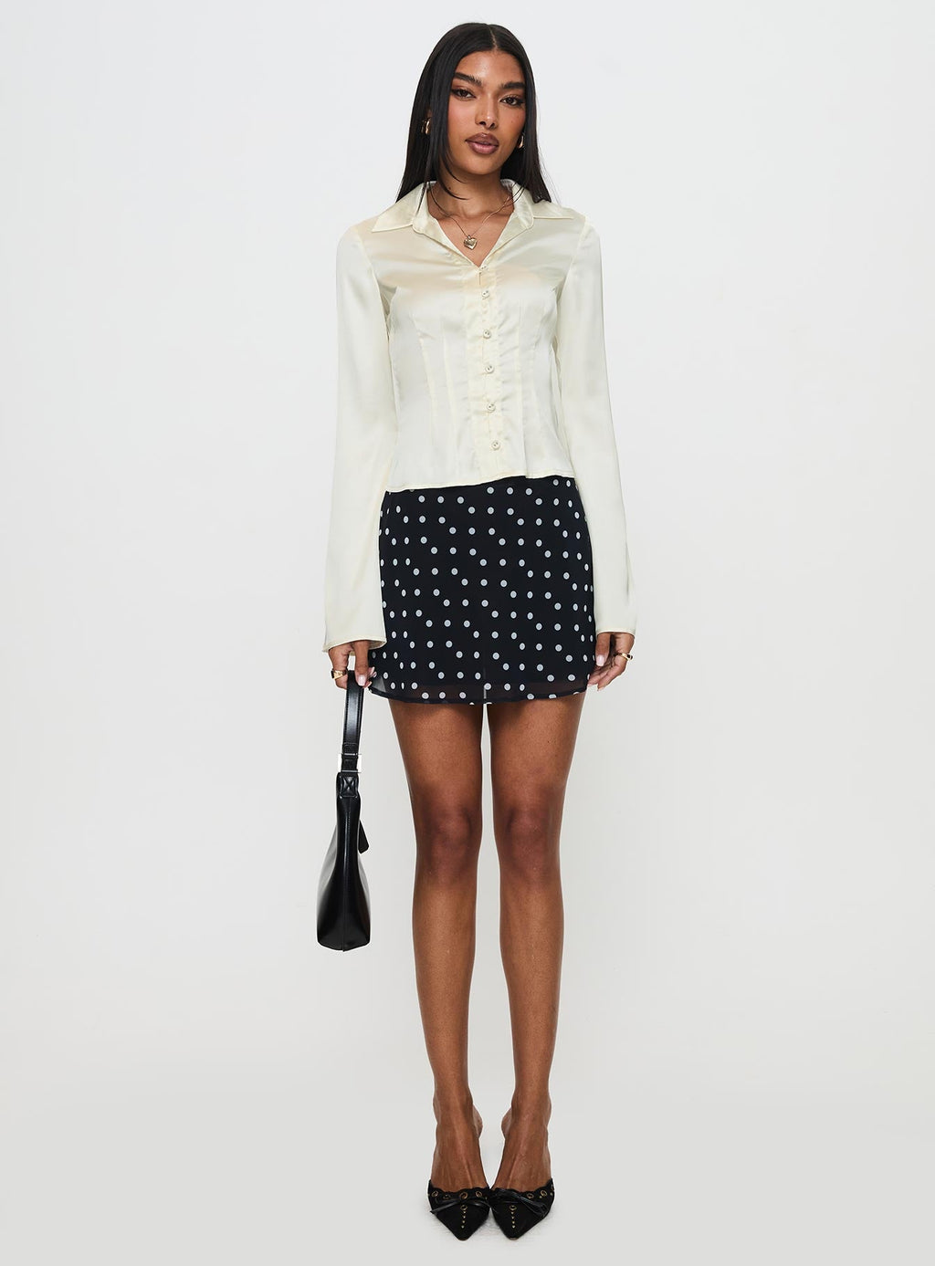 Miravella Long Sleeve Top Cream