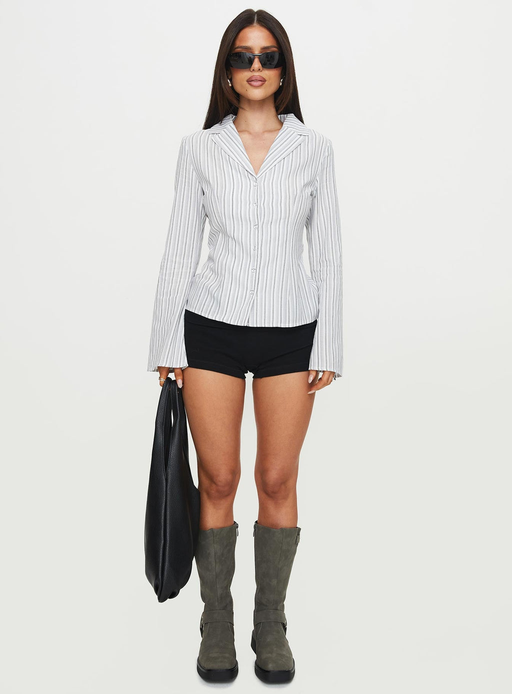 Myers Stripe Top White