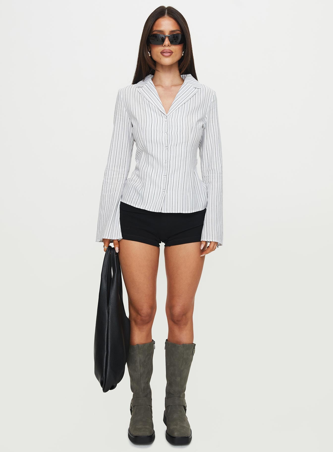 Myers Stripe Top White