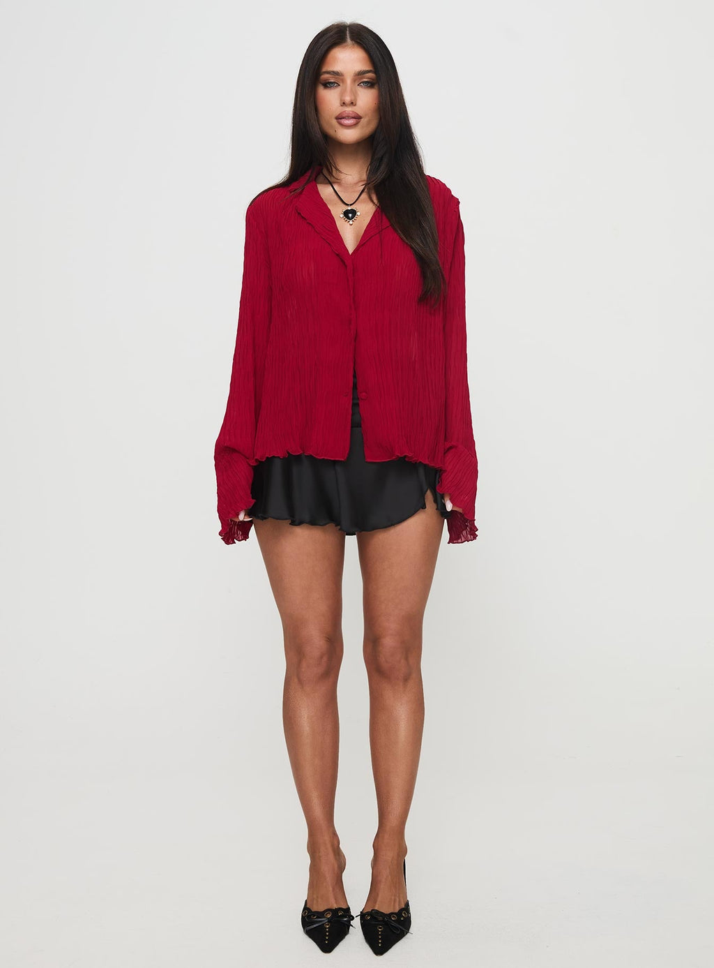 Selma Shirt Burgundy