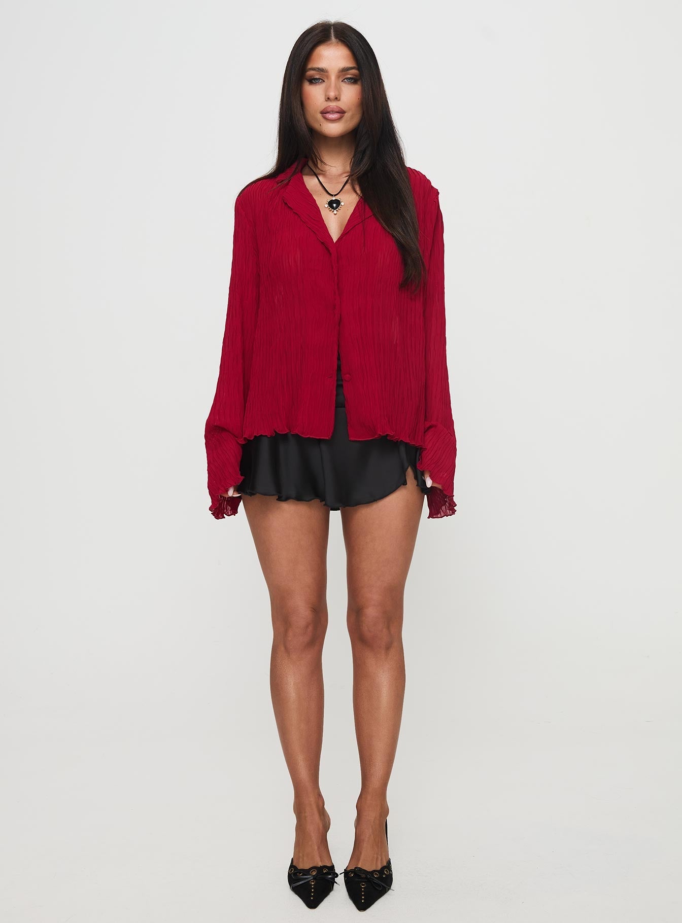 Selma Shirt Burgundy