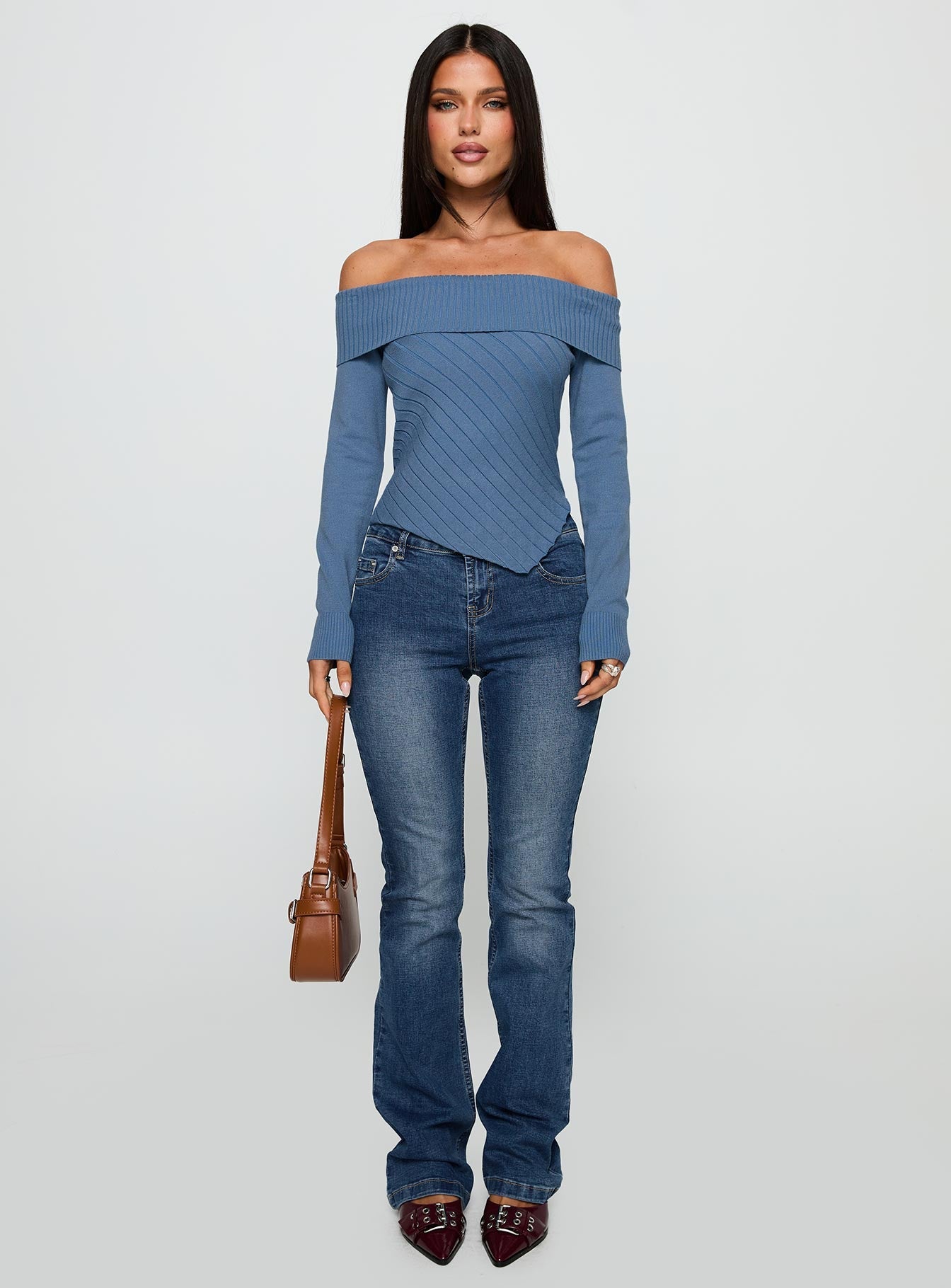 Brisa Long Sleeve Top Blue