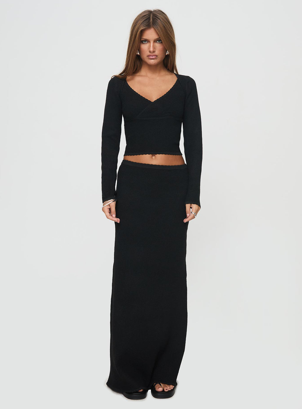 Memi Long Sleeve Top Black