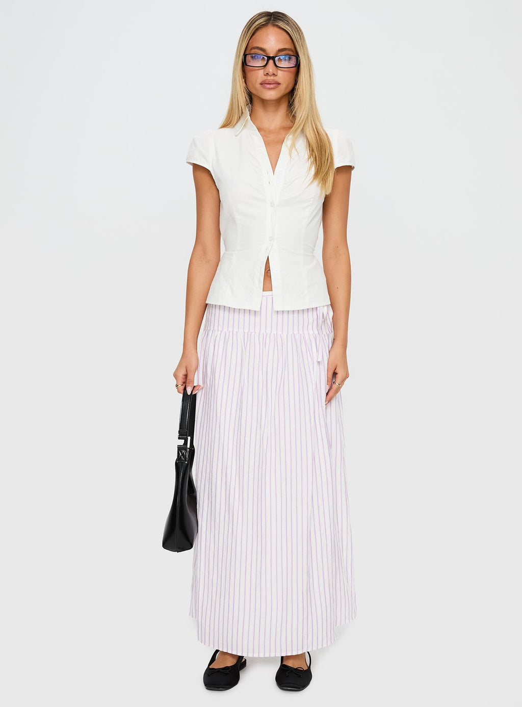 Antheia Maxi Skirt White Multi