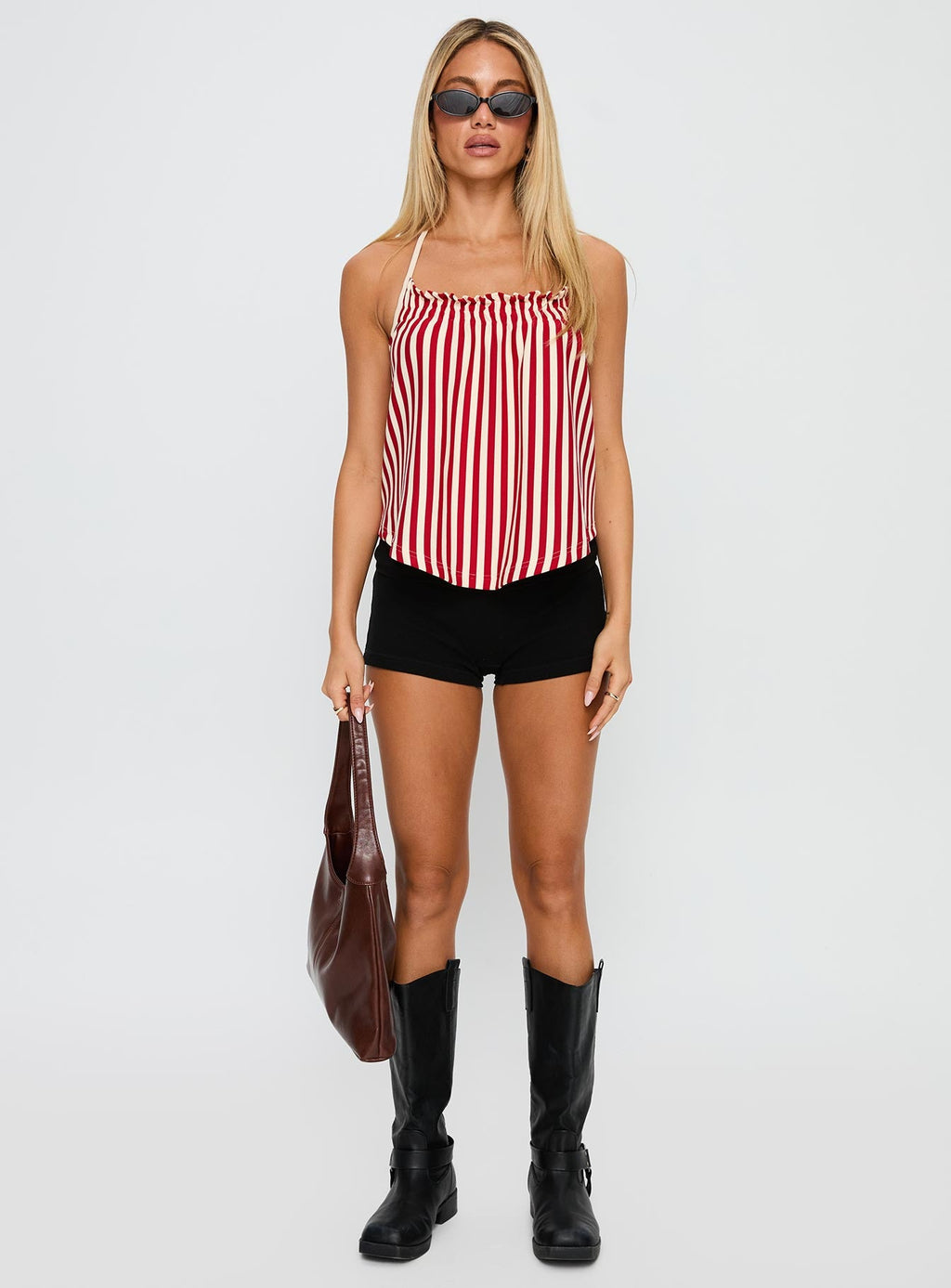 Full Of Flash Top Red Stripe