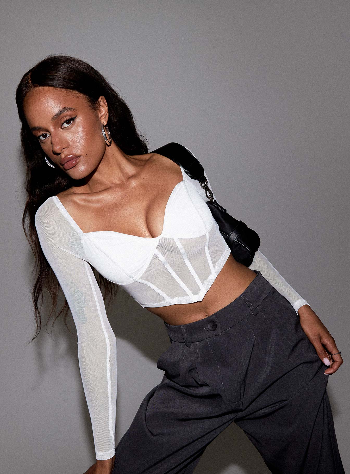 Maranta Long Sleeve Top White