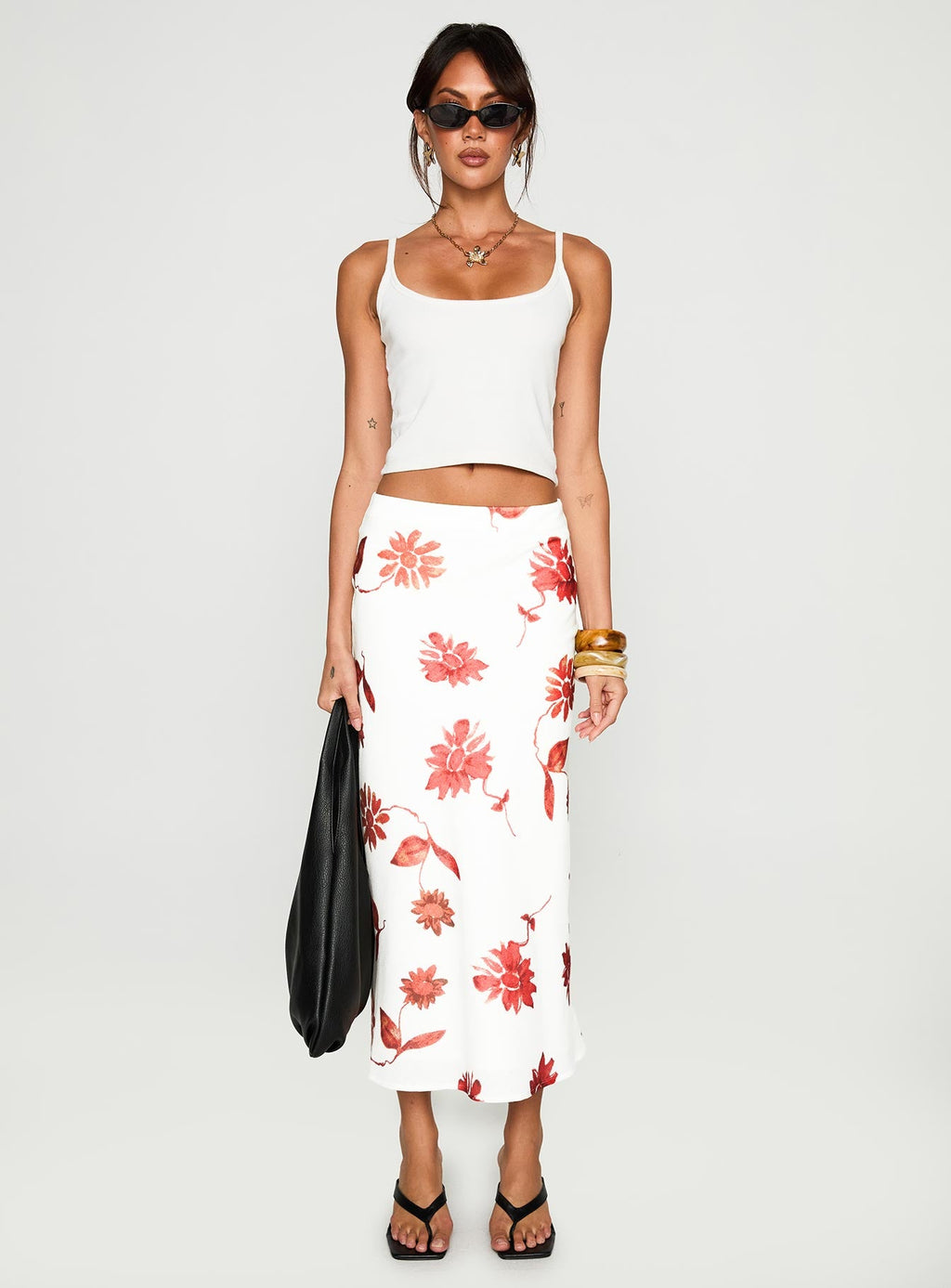 Sun Soaked Midi Skirt Multi