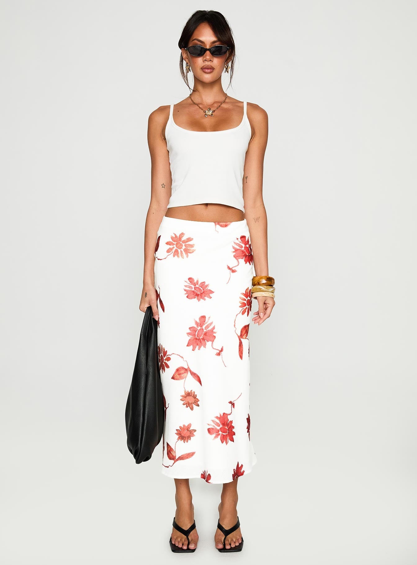 Sun Soaked Midi Skirt Multi