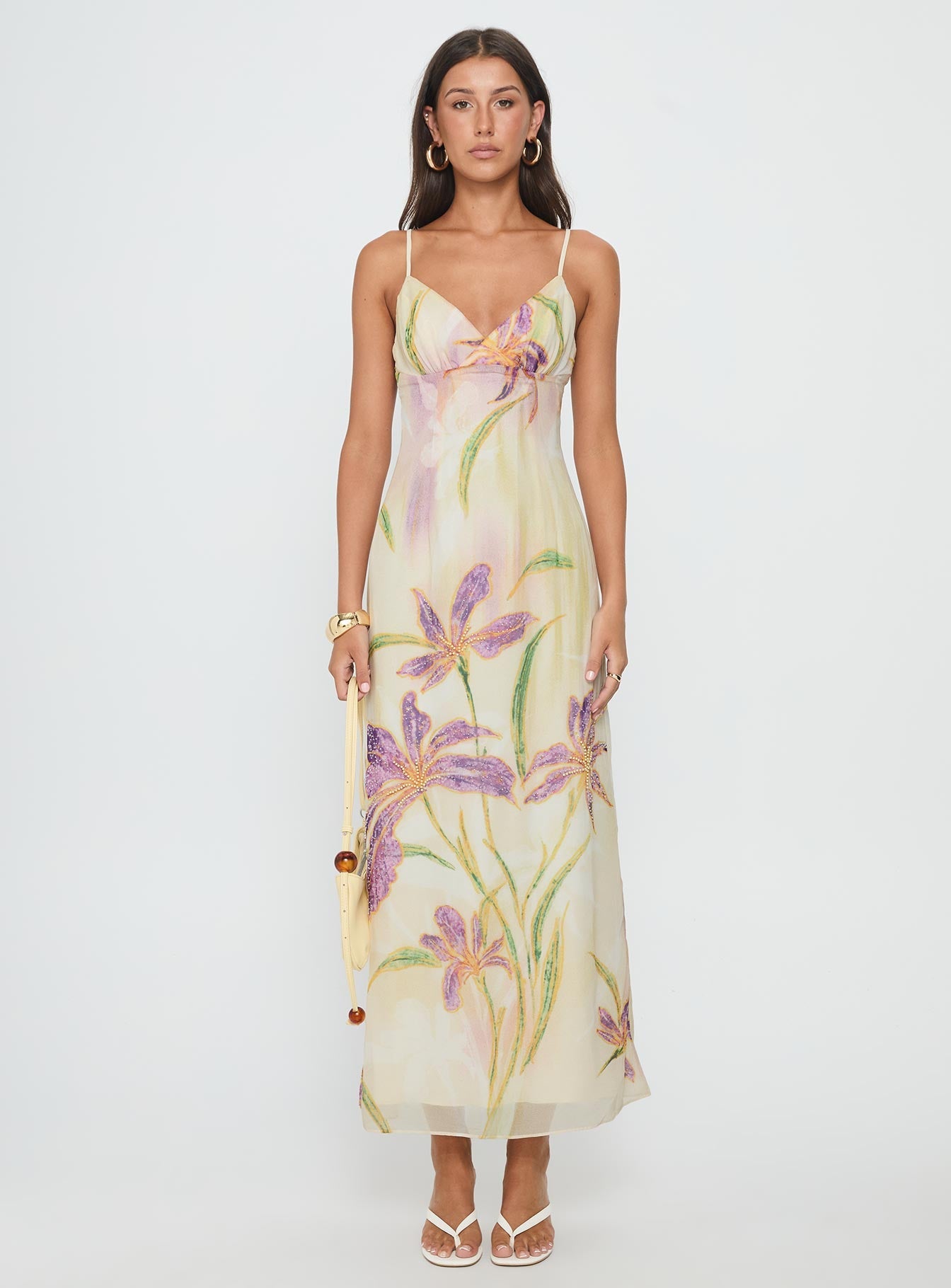 Isakaia Beaded Maxi Dress Floral / Multi