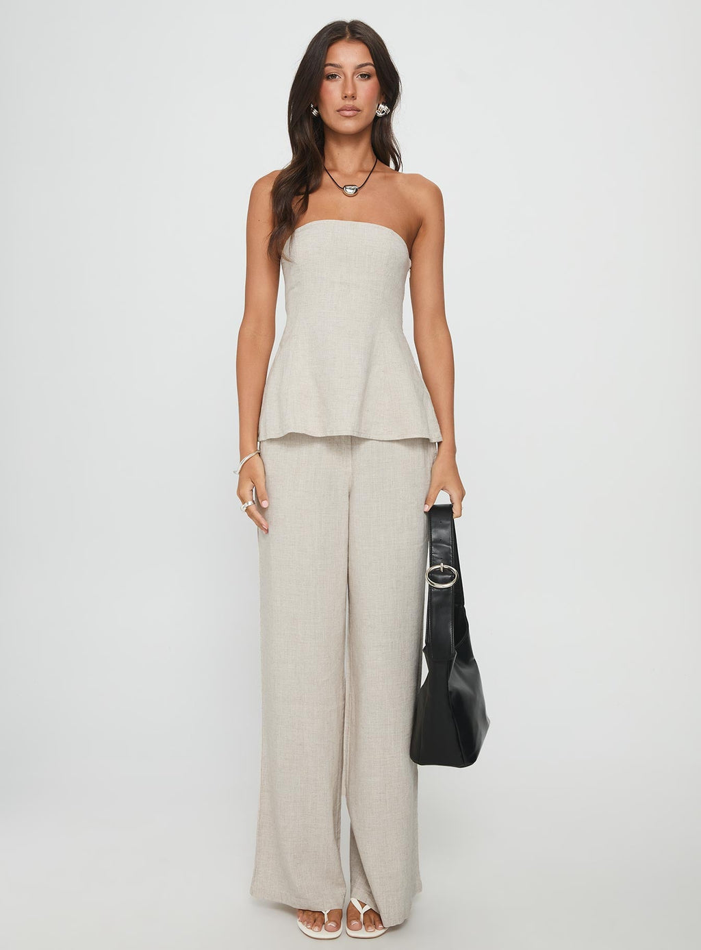 Esidora Strapless Flare Top Natural