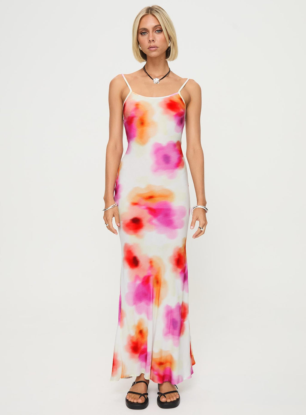 Luncheon Maxi Dress Pink Multi