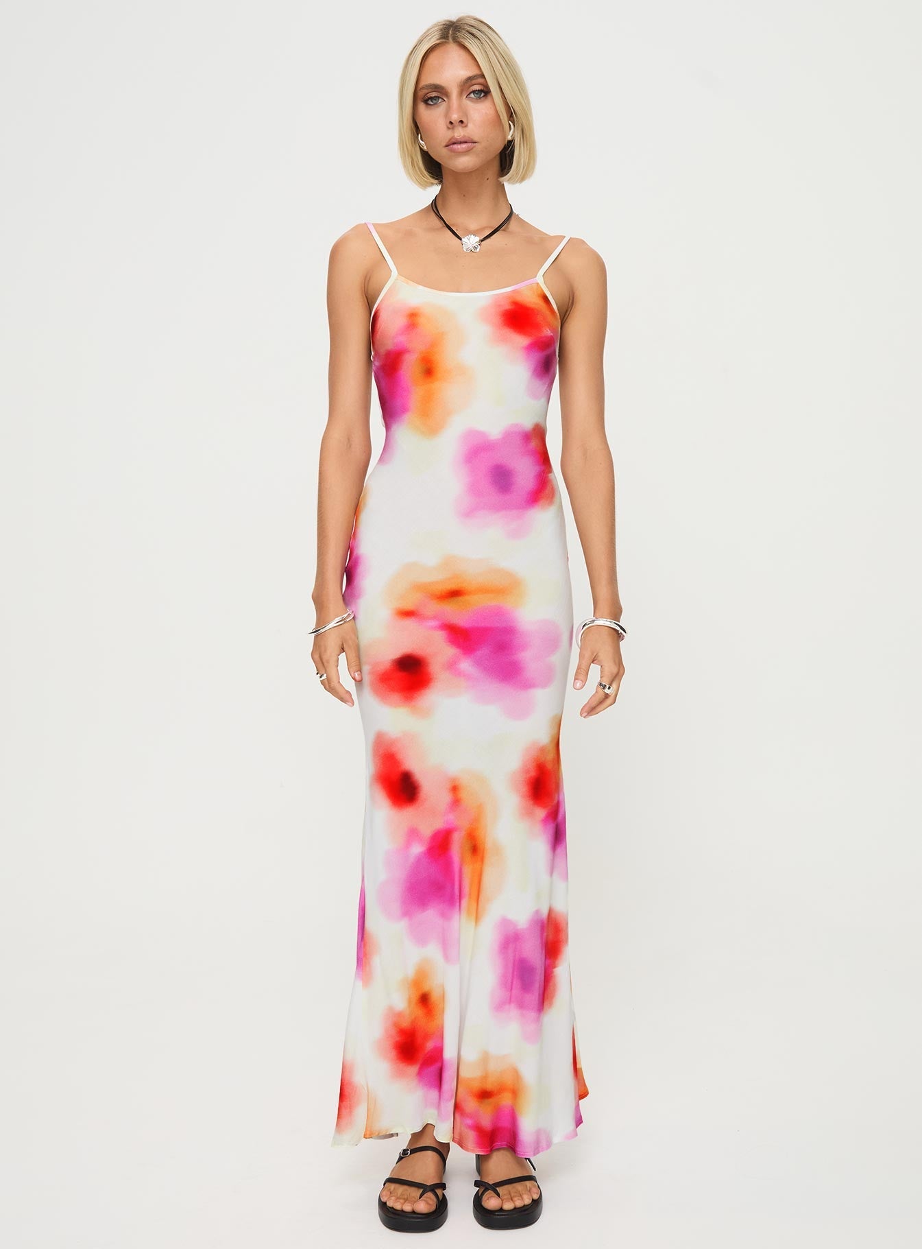 Luncheon Maxi Dress Pink Multi