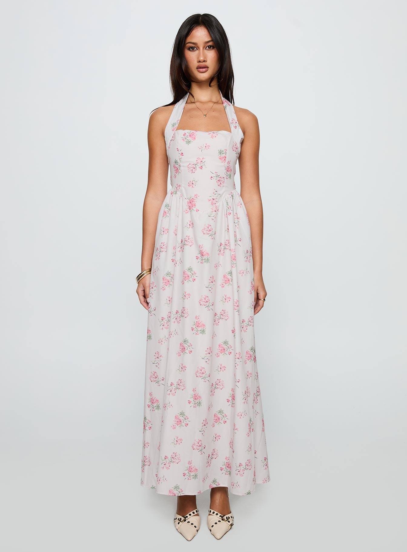 Sunfields Halter Maxi Dress Multi