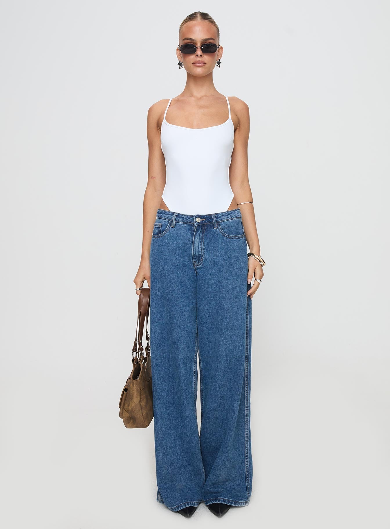 All Tied Up Bodysuit White Tall