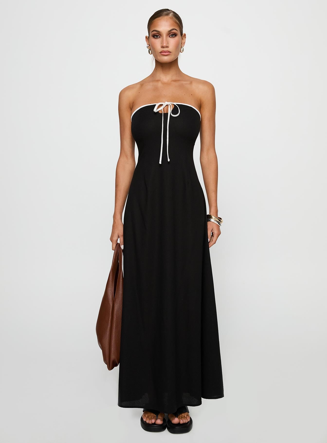 Bijou Strapless Maxi Dress Black