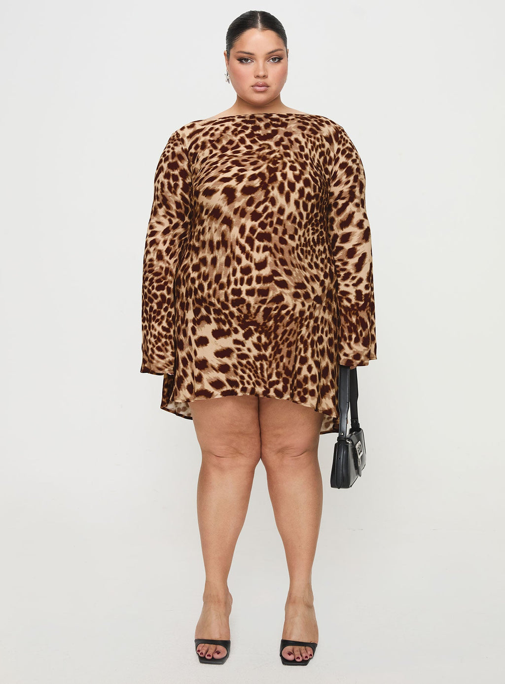 Halo Bias Mini Dress Leopard Curve