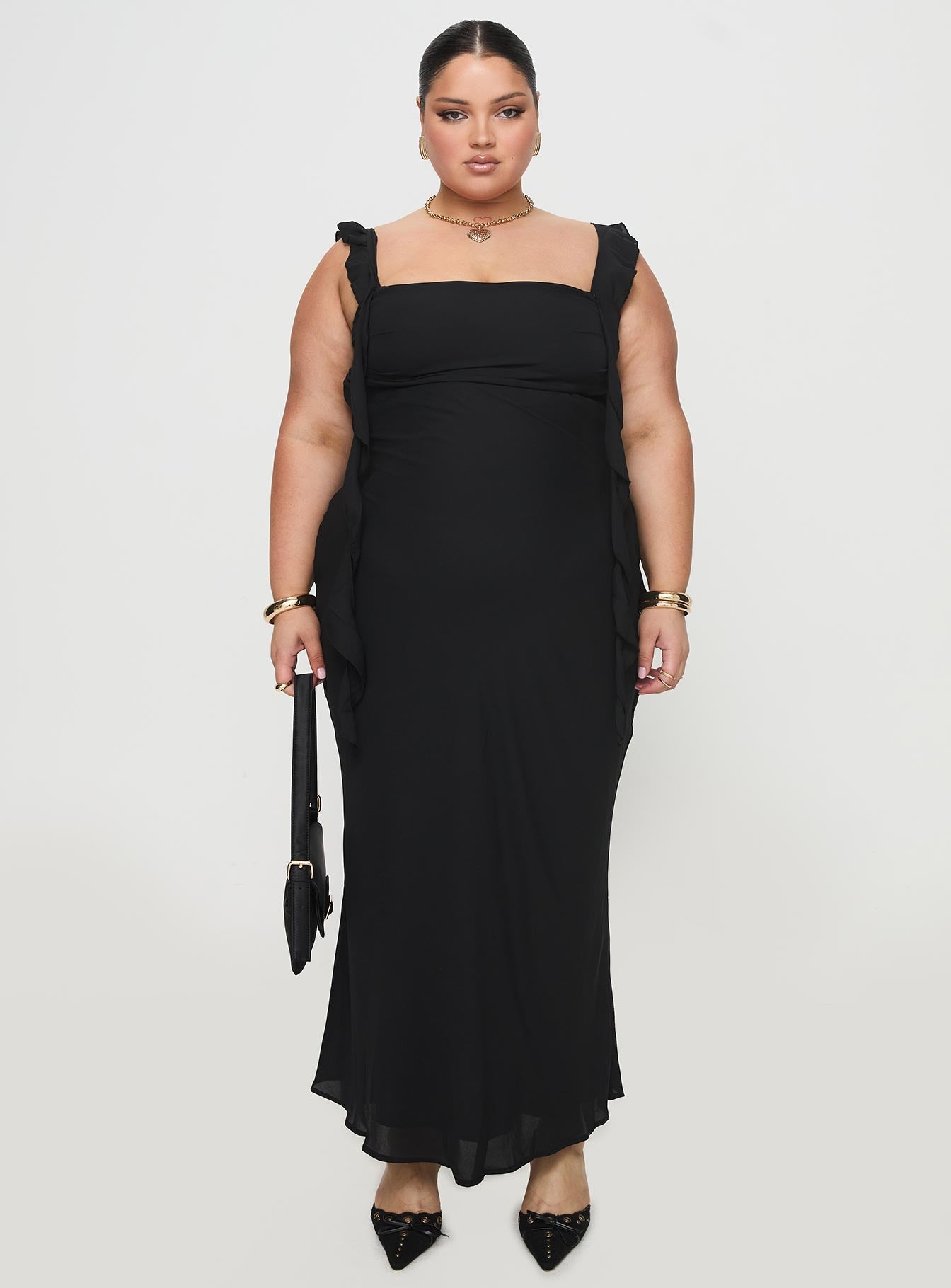 Lanai Maxi Dress Black Curve