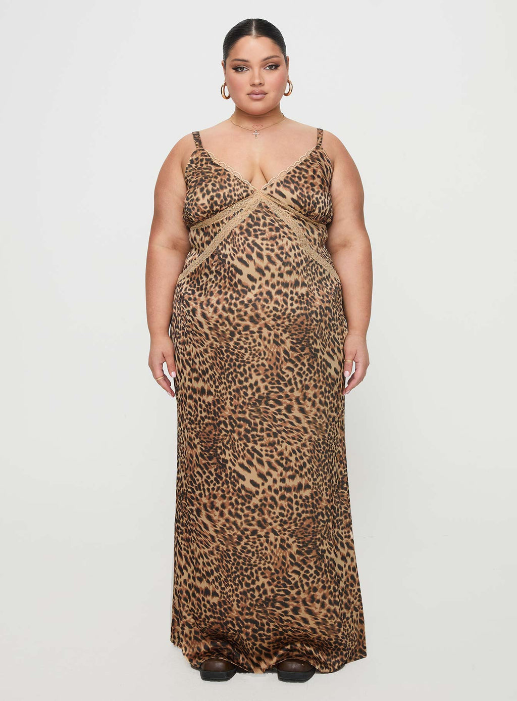 Sanctuary Maxi Dress Leopard Curve